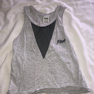 Victoria’s Secret Pink tank top with mesh V neck